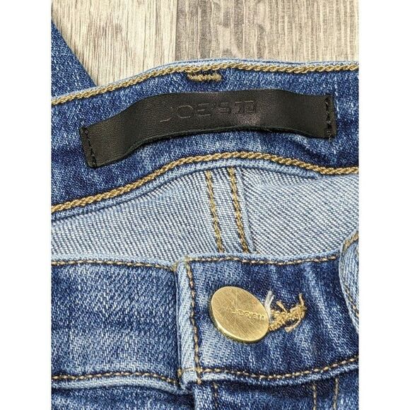 Joe's Womens Size 25 Flawless The Icon Mid Rise Skinny Cropped Denim Blue Jeans - Picture 4 of 12